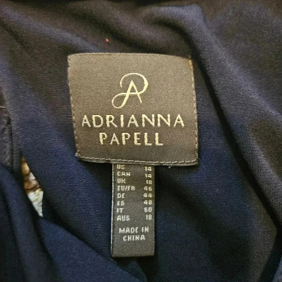 Adrianna Papell Ruffle Neck Dress - Picture 3 of 4